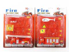 Friction Fire Engine Set(2S) toys