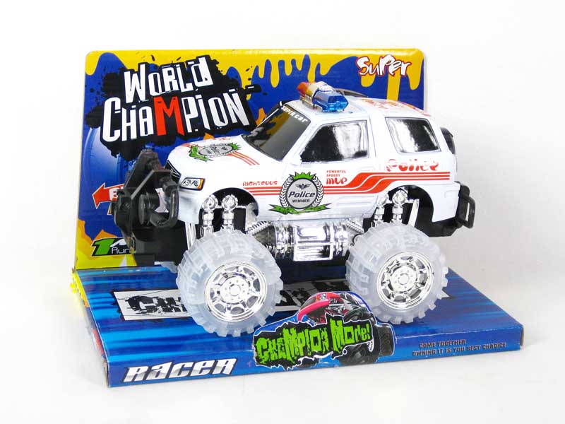 Friction Police Car W/L_IC(3C) toys