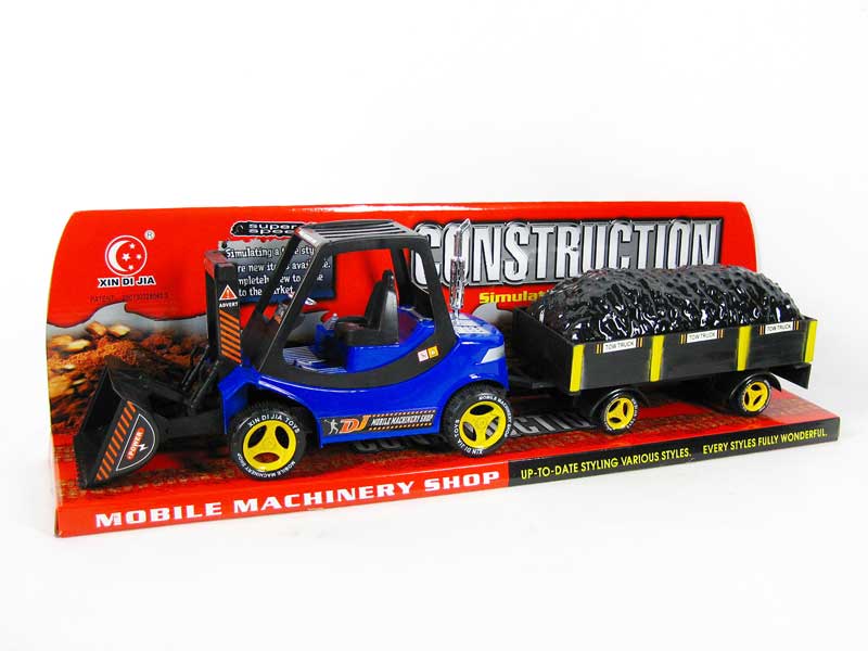 Friction Construction Truck Tow Lapis toys