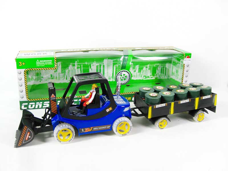 Friction Construction Truck Tow Can W/L toys