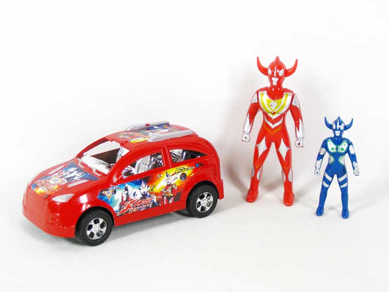 Friction Car & Ultraman(3C) toys