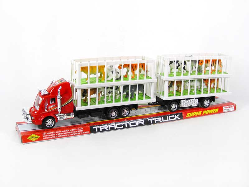 Friction Truck Tow Animal toys