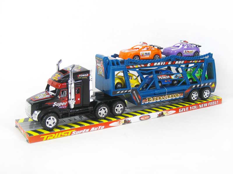 Friction Double Deck Trailer(2C) toys