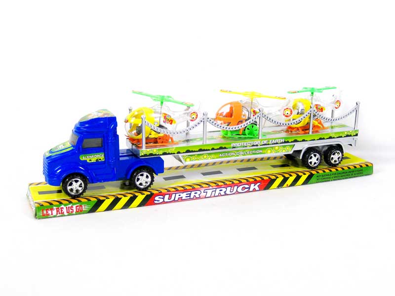 Friction Truck Tow Wind-up Airplane(3C) toys