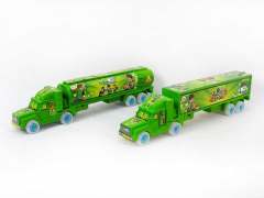 BEN10 Friction Container Truck & Oilcan Car W/L(2S) toys