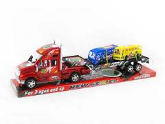 Friction Truck Tow Bus(3C) toys