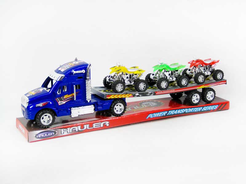 Friction Truck Tow Free Wheel  Mororcycle toys