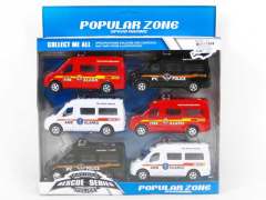 Friction Police Car(6in1)