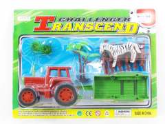 Friction Farmer Tractor Set