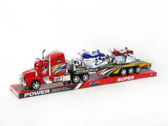 Friction Truck Tow Motorcycle toys