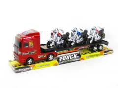 Friction Truck Tow Free Wheel Motorcycle(3C) toys