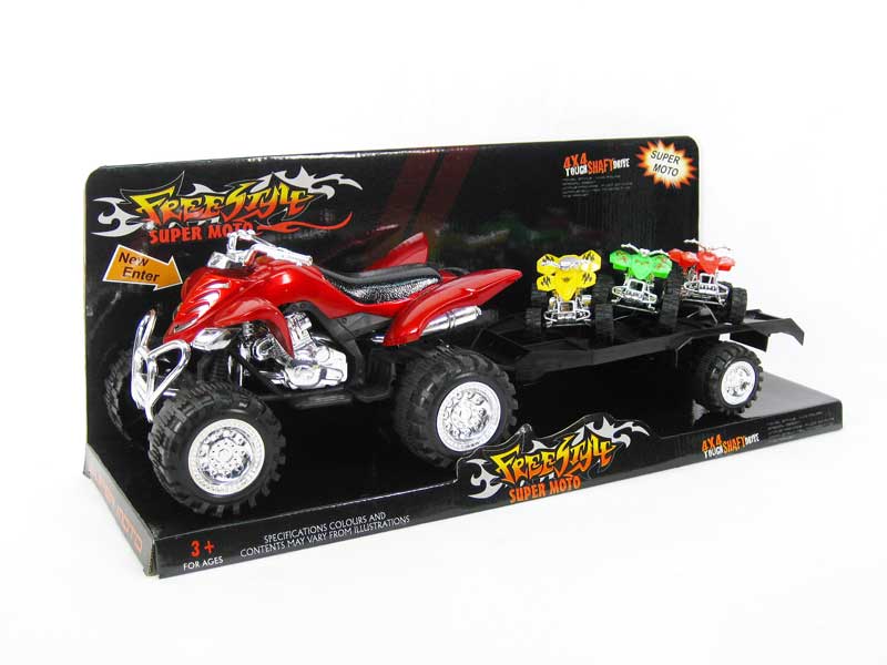 Friction Motorcycle Tow Truck(4C) toys