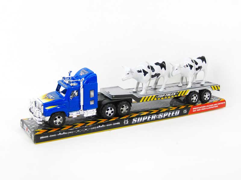 Friction Tow Truck Milch Cow toys