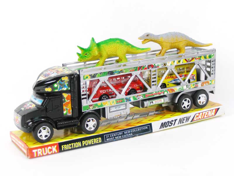 Friction Double Deck Trailer(2C) toys