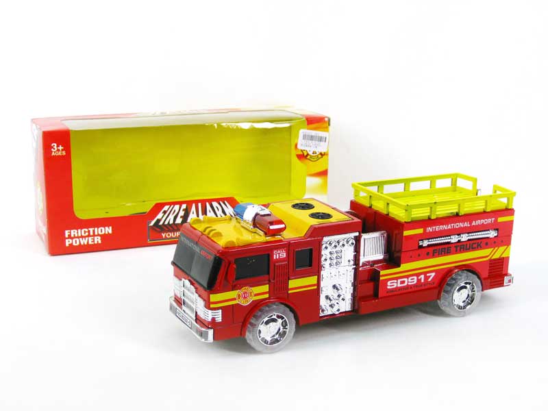 Friction Fire Engine W/L_M(2C) toys