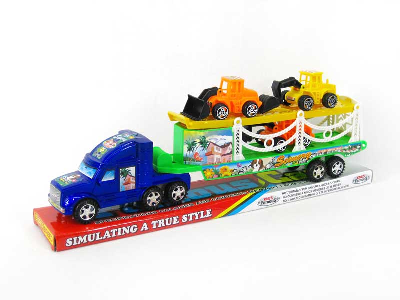 Friction Double Deck Trailer toys