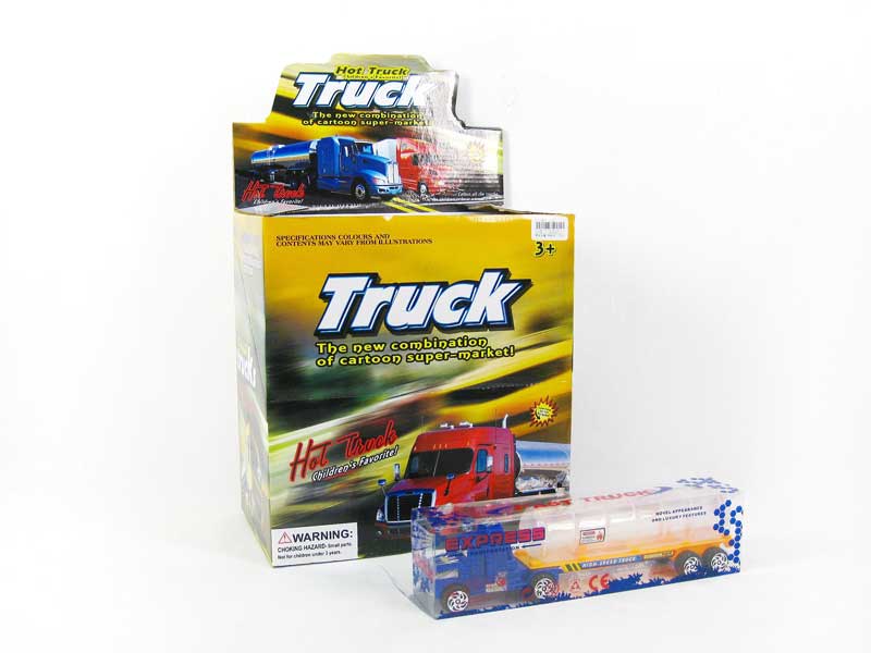 Friction Container Truck & Oilcan Car(12in1) toys