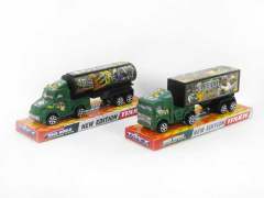 Friction Container Truck & Oilcan Car(2S) toys