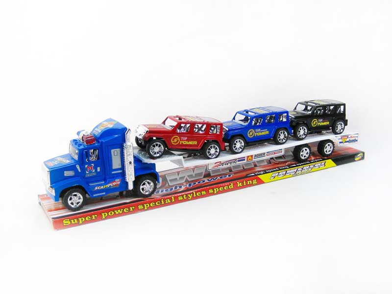 Friction Truck Tow Free Wheel Cars(3C) toys