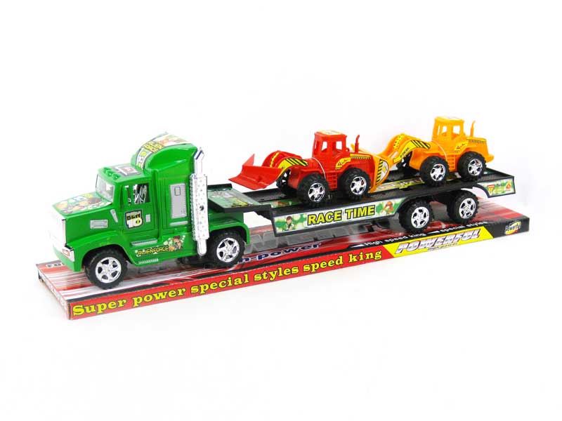 Friction Tow Free Wheel Construction Truck toys