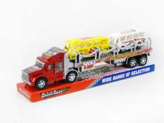 Friction Truck Tow Bus(4C) toys