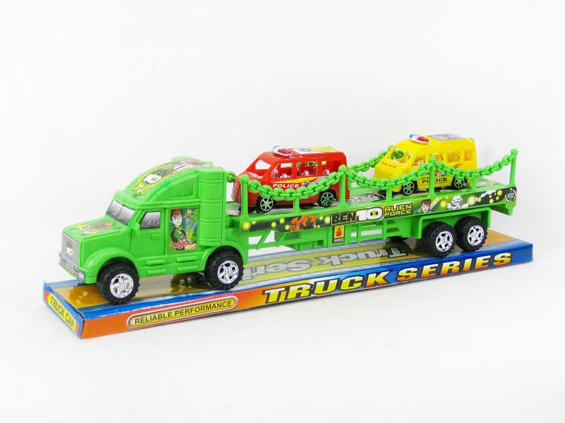 Friction Truck Tow Free Wheel Police Car(2C) toys