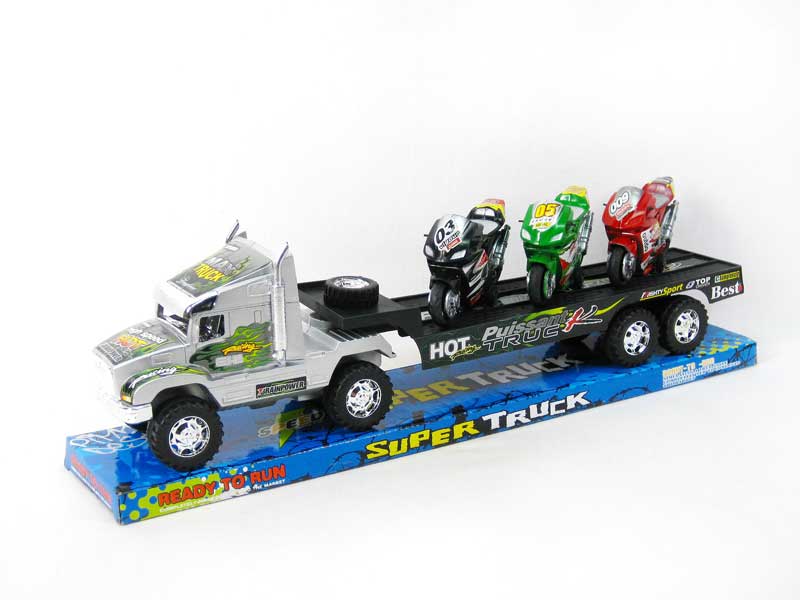 Friction Truck Tow Motorcycle(3C) toys