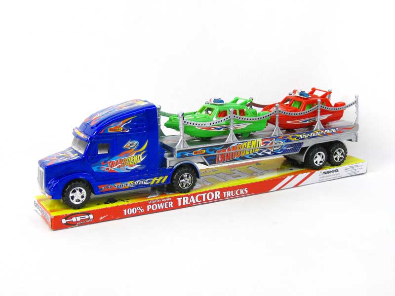 Friction Truck Tow Free Wheel Boat(2C) toys