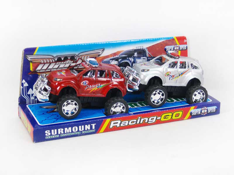 Friction Cross-country Police Car(2in1) toys