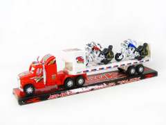 Friction Truck Tow Motorcycle(3C) toys