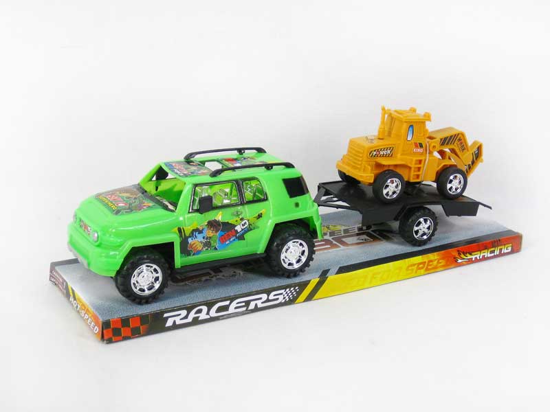 Friction Truck Tow Free Wheel Construction Truck toys