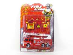 Friction Fire Engine W/Signpost