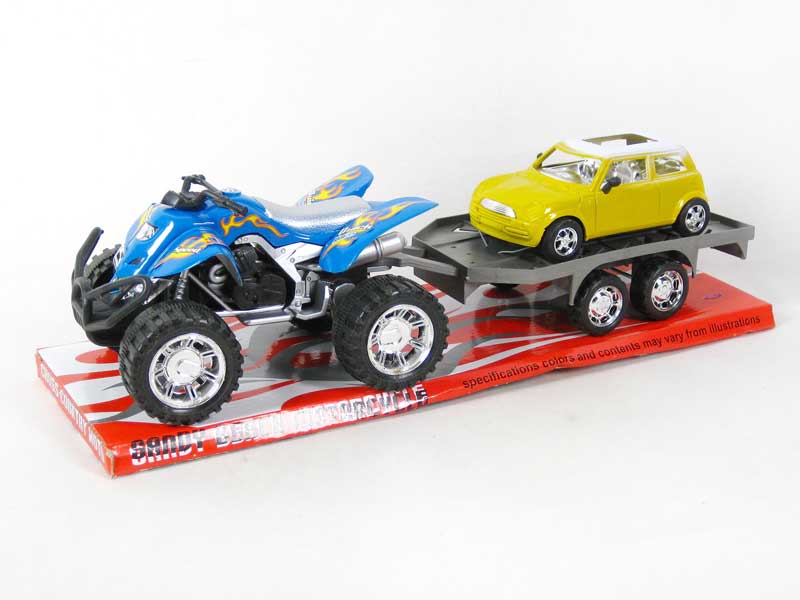 Friction Motorcycle Tow Truck(4C) toys