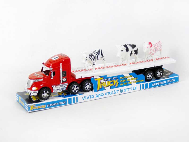 Friction Truck Tow  Animal(2C) toys