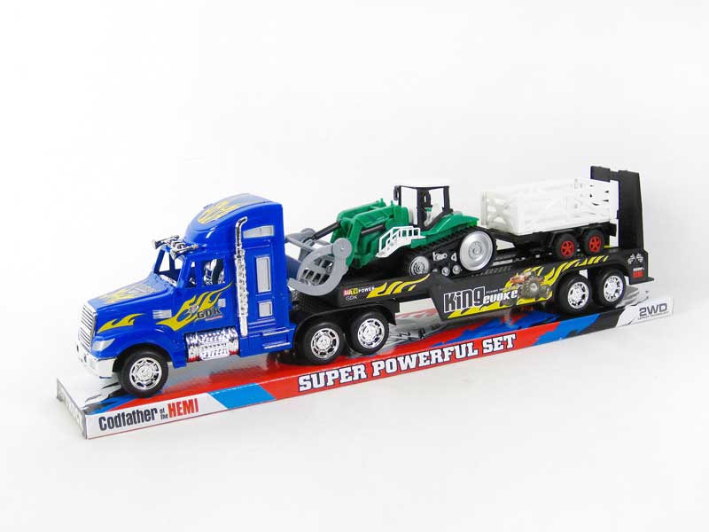 Friction Tow Truck & Free Wheel Farmer Car(3C) toys