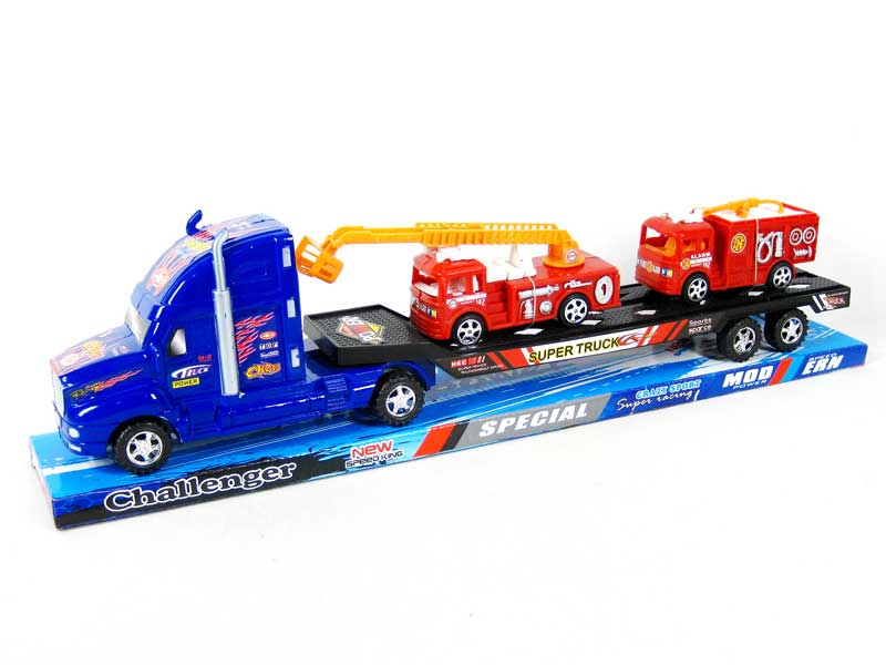 Friction Truck Tow Free Wheel Fire Engine toys