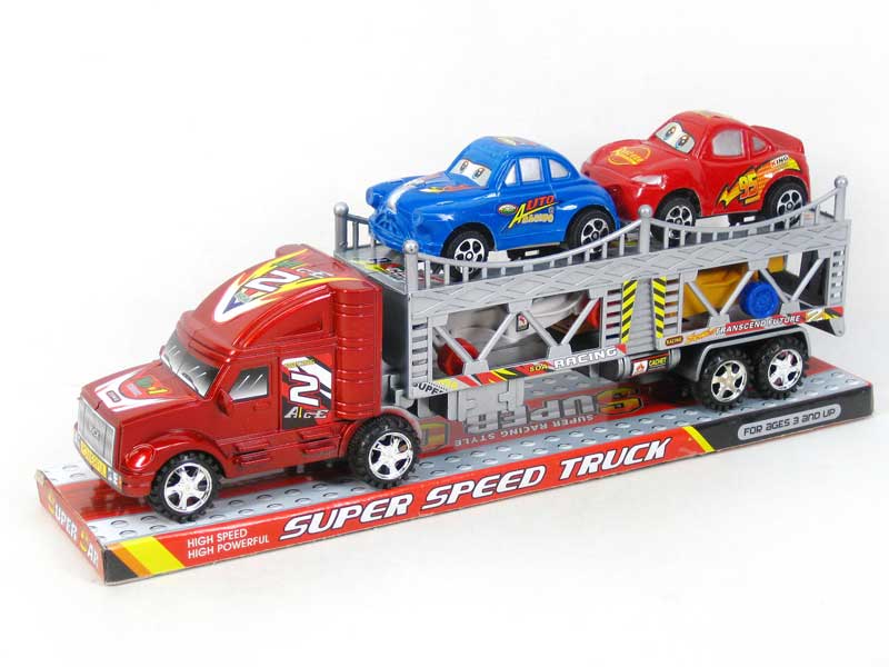 Friction Double Deck Trailer(2C) toys