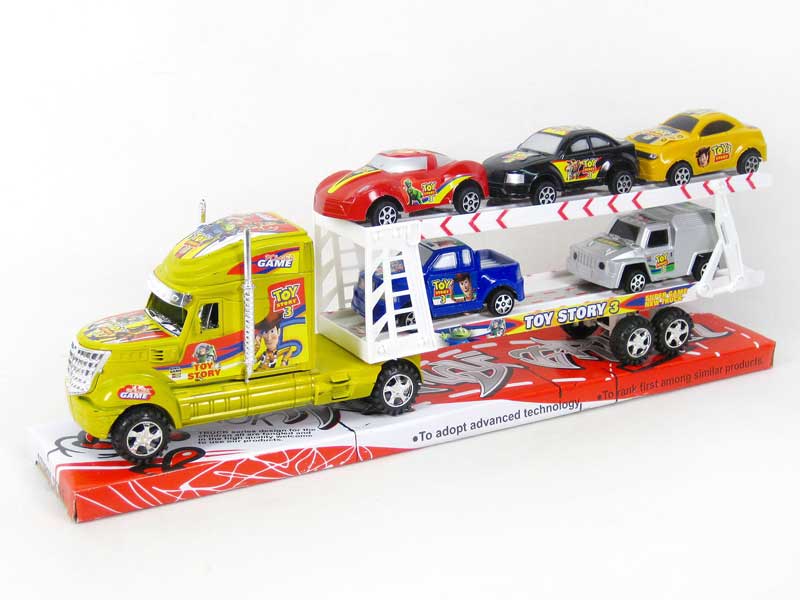 Friction Double Deck Trailer toys