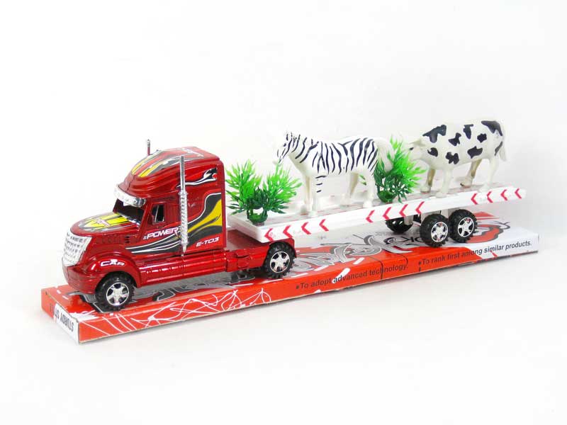 Friction  Truck Tow Animal(2C ) toys