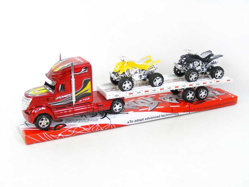 Friction Truck Tow Free Wheel Motorcycle(2C) toys