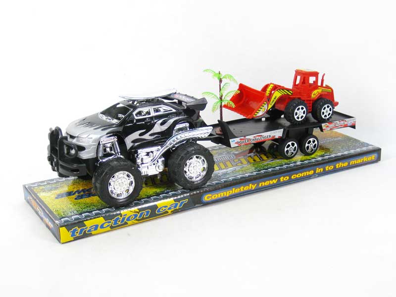 Friction Tow Construction Truck(3S3C) toys