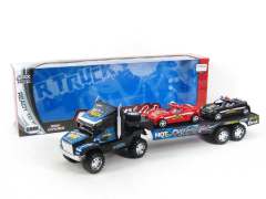 Friction Tow Truck & Free Wheel Police Car(3C) toys