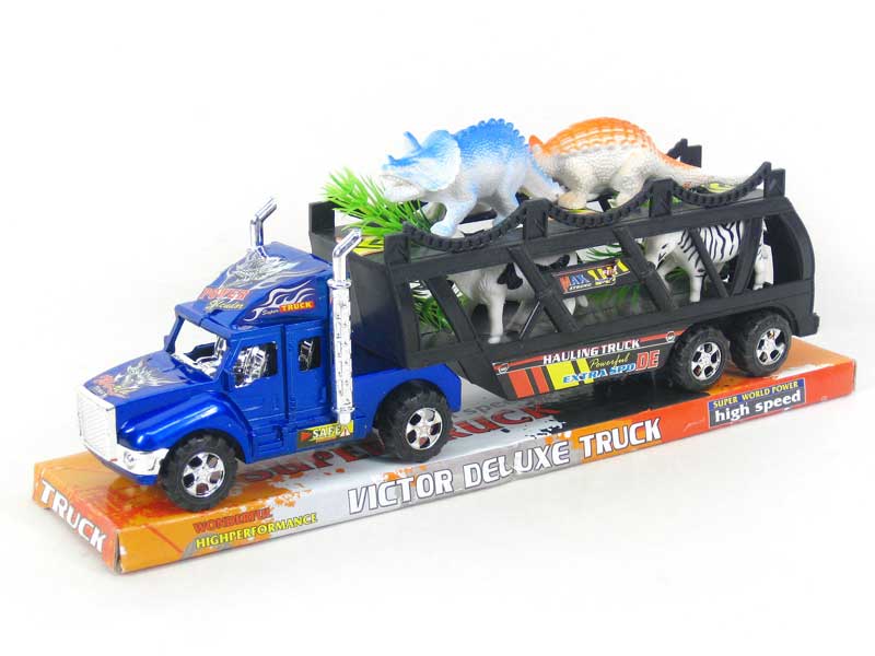 Friction Double Deck Trailer toys