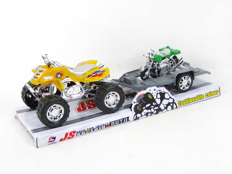 Friction Motorcycle Tow Truck(3C) toys