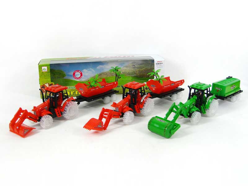 Friction Farmer Tractor W/L_M(2C6S) toys