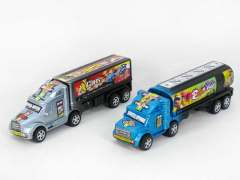 Friction Container Truck & Oilcan Car(2S4C)