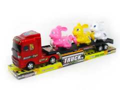 Friction Truck Tow Pull Back Rabbit(3C) toys