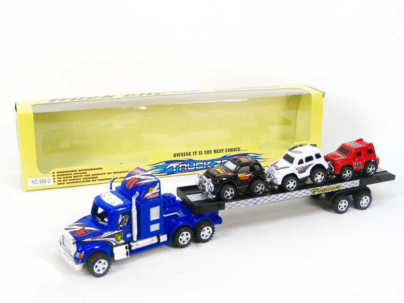 Friction Truck Tow Free Wheel Jeep toys
