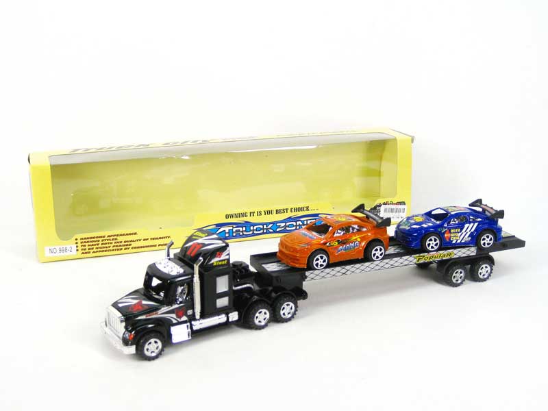 Friction Truck Tow Free Wheel Sports Car toys
