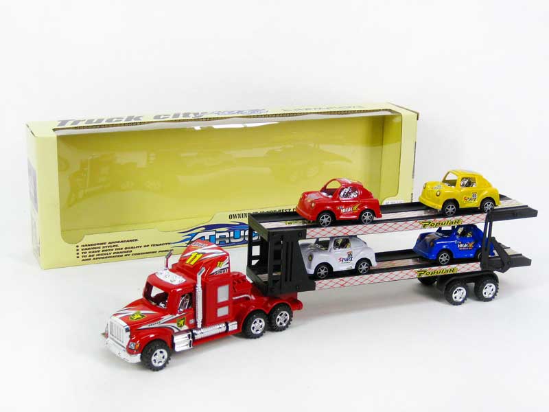 Friction Double Deck Trailer toys